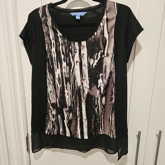 Vera Wang Simply Vera blouse size lg - Picture 2 of 6